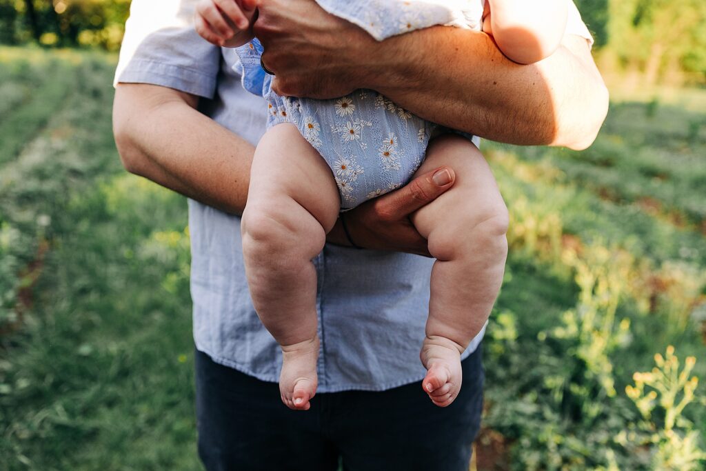 six month photoshoot in Hillsborough, NC 