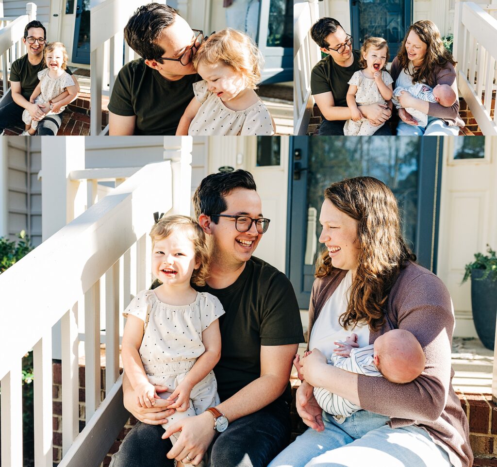 newborn session with toddler 
